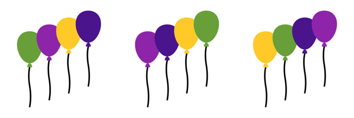 Balloons in flat style isolated © Pure Imagination