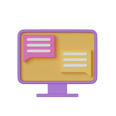 Obraz premium 3D Live Chat