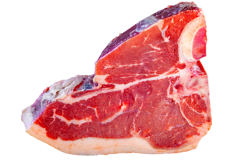 T Bone steak raw
