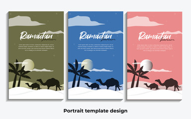 ramadan flat design template