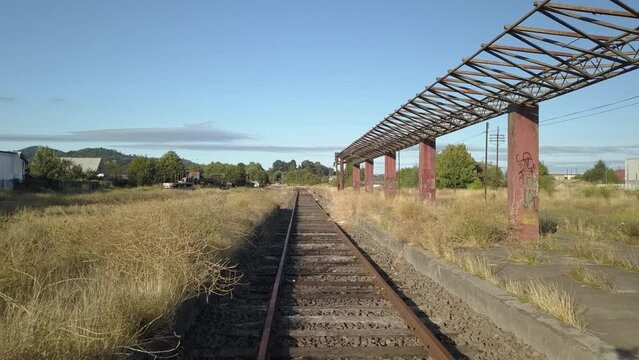 estaci&oacute;n de tren abandona en Chile