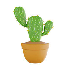 3D Cactus Plant