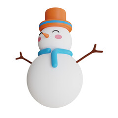 snowman 3D Icon