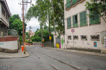 Rio De Janeiro, RJ, Brazil - March 07, 2016: Street of Rio De Janeiro along the road of Santa...