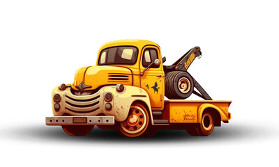 Fototapeta premium truck isolated on white