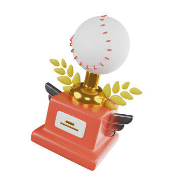 Baseball Trophy 3D Icon