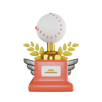 Baseball Trophy 3D Icon