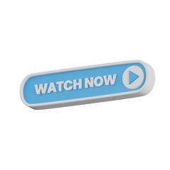 Watch Now Button 3D Illustration