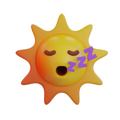 Sun Sleep 3D Emoji