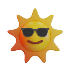 Sun Cool 3D Emoji