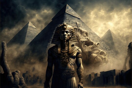 Egyption God Amun-Ra, AI Genrated Image of Egyptian God Ra