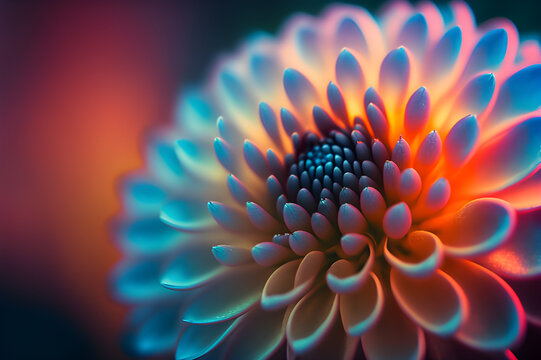 Bright Bloom: Close-up of a Beautiful Flower, generative ai