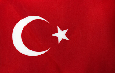 Red Turkish flag for background