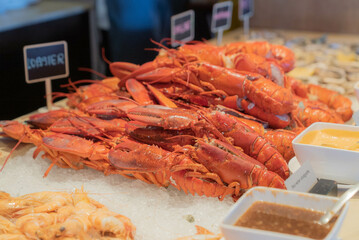 shrimps on ice