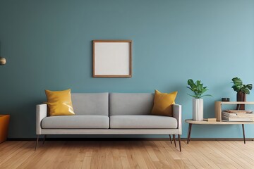 modern living room with Photoframe 
