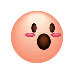Fototapeta premium surprised emoji social media
