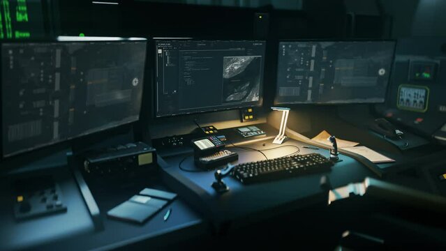 Typing Source Program Code Into Computer To Develop Satellite Surveillance System. Source Code In Pc Server Program. Modern Program Ui With Source Code Scripts On Screen. Intelligence. Software