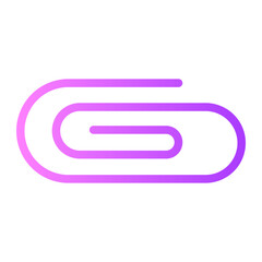 paper clip gradient icon