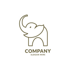 elephant logo vector icon illustration