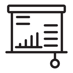 presentation line icon