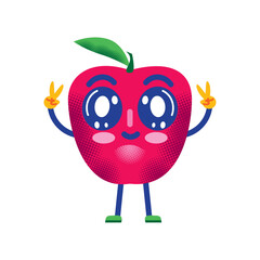 kawaii apple healthy food