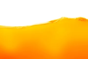 Poster Close up bright orange juice texture for health and nature waves © watchara