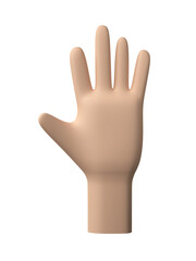 3D Hands Gestures isolated on transparent background PNG file format.