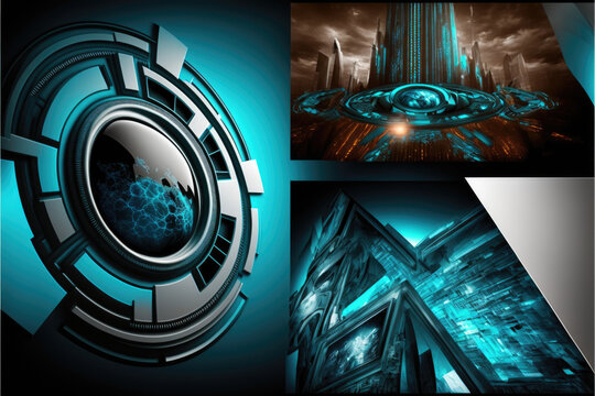 Futuristic Tech Background 