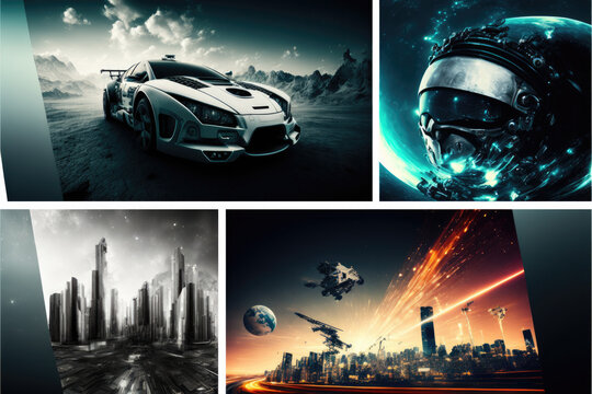 Futuristic Tech Background 