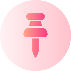 push pin gradient icon
