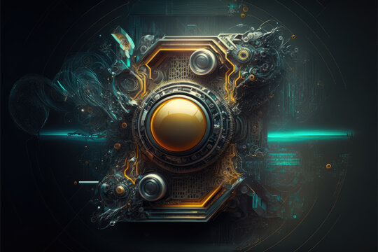 Futuristic Tech Background 