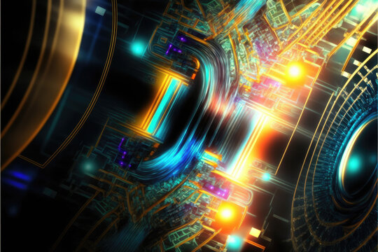 Abstract Tech Background RGB