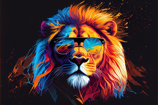 abstract animals vector style background