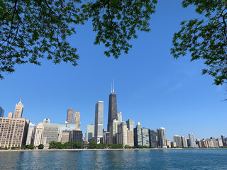 Chicago city skyline