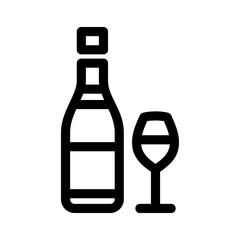 alcohol icon or logo isolated sign symbol vector illustration - high quality black style vector icons