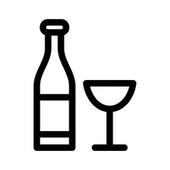 alcohol icon or logo isolated sign symbol vector illustration - high quality black style vector icons