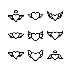 angel icon or logo isolated sign symbol vector illustration - high quality black style vector icons
