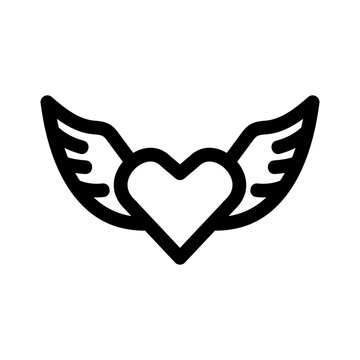 angel icon or logo isolated sign symbol vector illustration - high quality black style vector icons