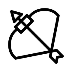 archery icon or logo isolated sign symbol vector illustration - high quality black style vector icons