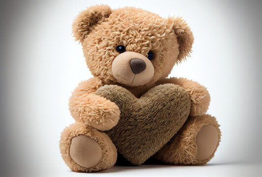teddy bear with heart,  generative ai