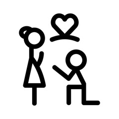 dating icon or logo isolated sign symbol vector illustration - high quality black style vector icons