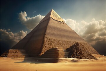 Fototapeta na wymiar Pyramids of Anciant Age. Genarative AI
