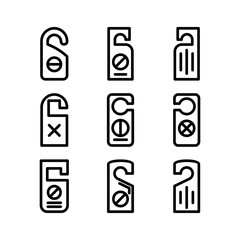 do not disturb icon or logo isolated sign symbol vector illustration - high quality black style vector icons
