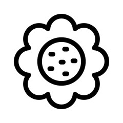 flower icon or logo isolated sign symbol vector illustration - high quality black style vector icons