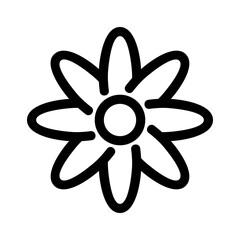 flower icon or logo isolated sign symbol vector illustration - high quality black style vector icons