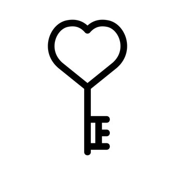 key love icon or logo isolated sign symbol vector illustration - high quality black style vector icons