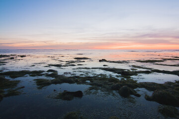 sunset over the sea