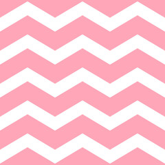 Pink zigzag seamless pattern. Chevron fabric texture. Abstract zig zag background. Repeating wallpaper.