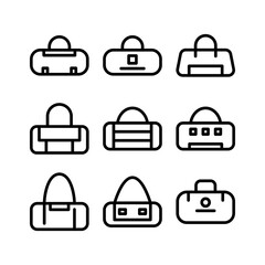 bag icon or logo isolated sign symbol vector illustration - high quality black style vector icons