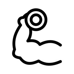 biceps icon or logo isolated sign symbol vector illustration - high quality black style vector icons